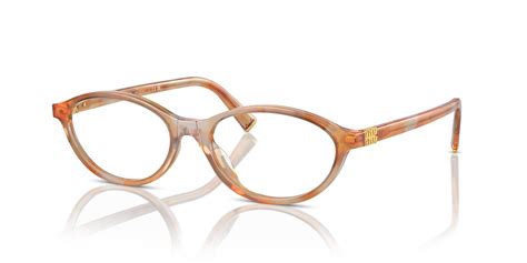 brille miu miu vmu 09e|Miu Miu VMU09X Oval Glasses .